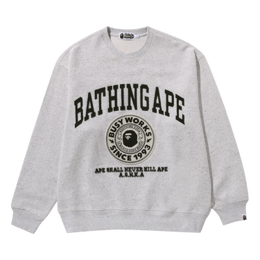 BAPE College Graphic Crewneck 'Grey'
