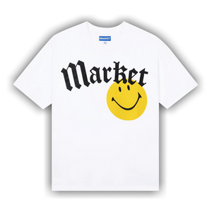 Market Smiley Gothic T-Shirt 'White'