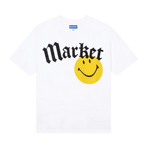 Market Smiley Gothic T-Shirt 'White'