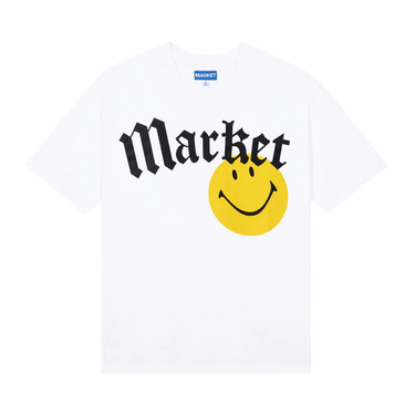 Market Smiley Gothic T-Shirt 'White'