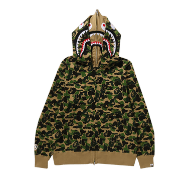 BAPE ABC Camo Double Shark Full Zip Hoodie 'Green'