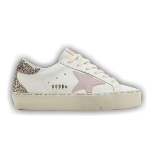 Golden Goose Wmns Hi Star 'White Antique Pink Glitter'