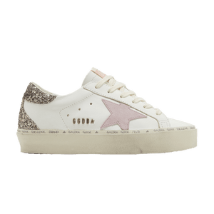 Golden Goose Wmns Hi Star 'White Antique Pink Glitter'