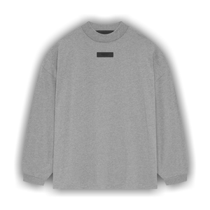 Fear of God Essentials Long-Sleeve Tee 'Dark Heather Oatmeal'
