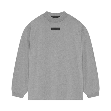 Fear of God Essentials Long-Sleeve Tee 'Dark Heather Oatmeal'