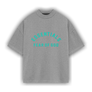 Fear of God Essentials Heavy Jersey Short-Sleeve Tee 'Dark Heather Oatmeal'
