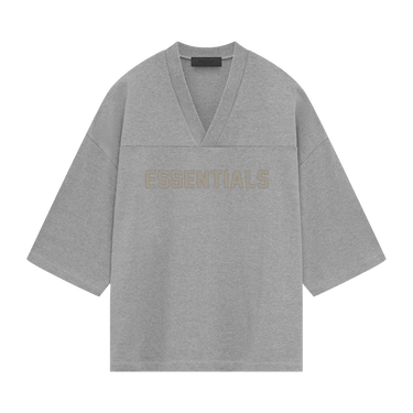 Fear of God Essentials Football Tee 'Dark Heather Oatmeal'