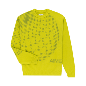 Aimé Leon Dore x New Balance Geo Print Crewneck Sweater 'Lime'