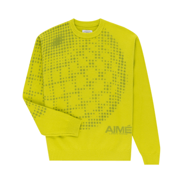 Aimé Leon Dore x New Balance Geo Print Crewneck Sweater 'Lime'