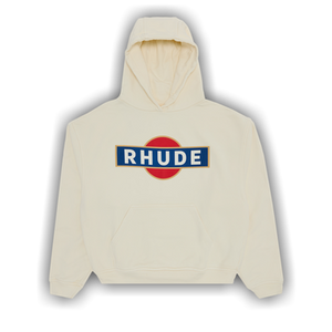 Rhude Vintage Racer Hoodie 'Vintage White'