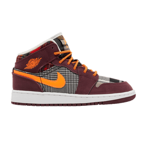 Air Jordan 1 Mid SE GS 'Plaid'
