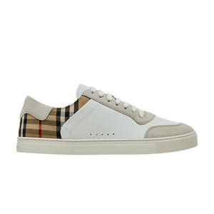 Burberry Check Panelled Sneakers 'Natural White Archive Beige'