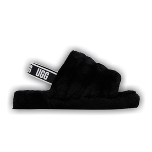 UGG Fluff Yeah Slide Kids 'Black'
