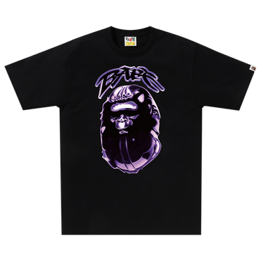 BAPE Ape Head Graffiti Tee 'Black'
