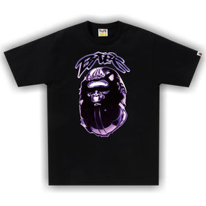 BAPE Ape Head Graffiti Tee 'Black'