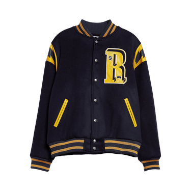 Rhude American Spirit Lighting Bomber Jacket 'Navy/Mustard Yellow'
