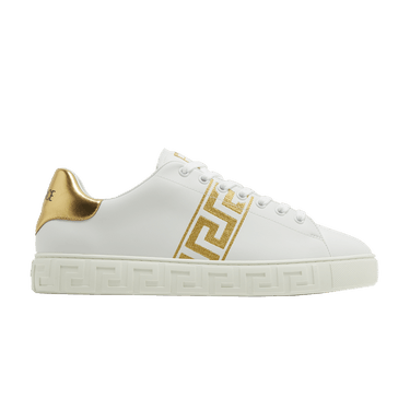 Versace Embroidered Greca Sneaker 'White Gold'