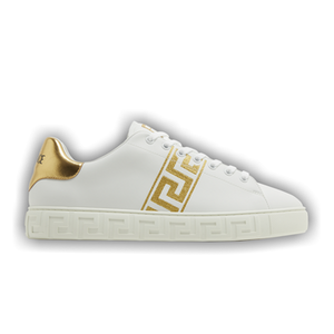 Versace Embroidered Greca Sneaker 'White Gold'