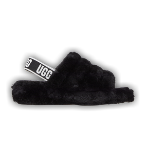 UGG Wmns Fluff Yeah Slide 'Black'