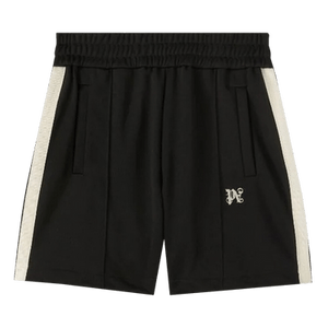 Palm Angels Monogram Track Shorts 'Black/Butter'