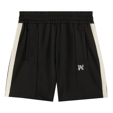 Palm Angels Monogram Track Shorts 'Black/Butter'