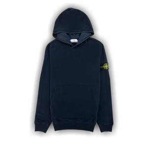 Stone Island Logo Patch Hoodie 'Navy Blue'