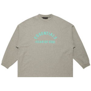Fear of God Essentials Long-Sleeve T-Shirt 'Dark Heather Oatmeal'