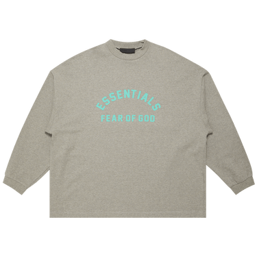 Fear of God Essentials Long-Sleeve T-Shirt 'Dark Heather Oatmeal'