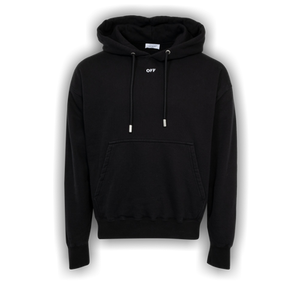 Off-White Arrow Embroidered Skate Hoodie 'Black/White'