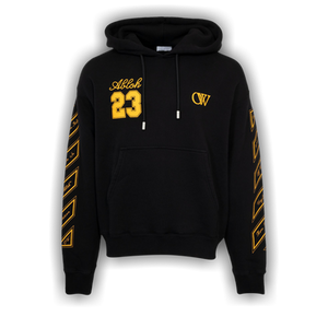 Off-White 23 Skate Hoodie 'Black/Gold'