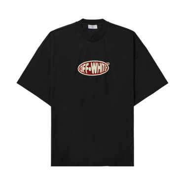 Off-White Crystal Round Logo Over Short-Sleeve Tee 'Black/White'