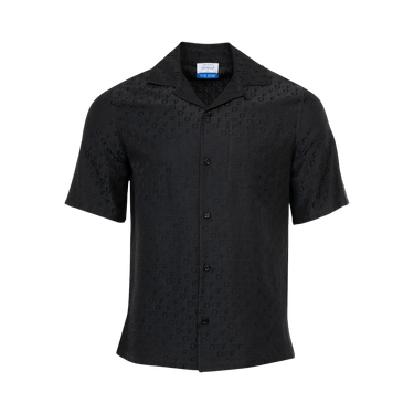 Off-White Textured Jacquard Shirt 'Black'