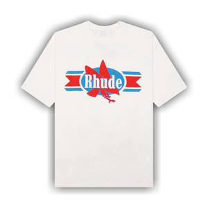 Rhude Chevron Eagle Tee 'Vintage White'