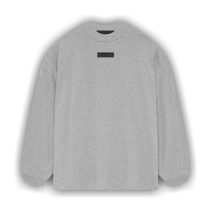 Fear of God Essentials Long-Sleeve Shirt II 'Light Heather Grey'