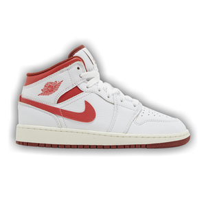 Air Jordan 1 Mid SE GS 'White Dune Red'