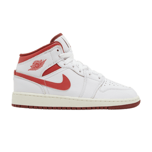 Air Jordan 1 Mid SE GS 'White Dune Red'