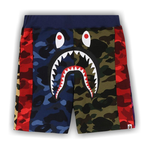 BAPE Mix Camo Crazy Sweat Shorts 'Multicolor'