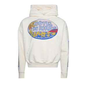 Rhude Hotel Hoodie 'Vintage White'