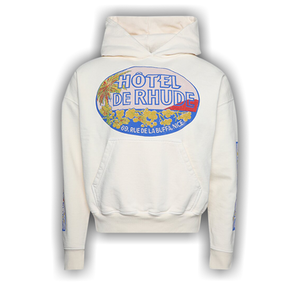 Rhude Hotel Hoodie 'Vintage White'