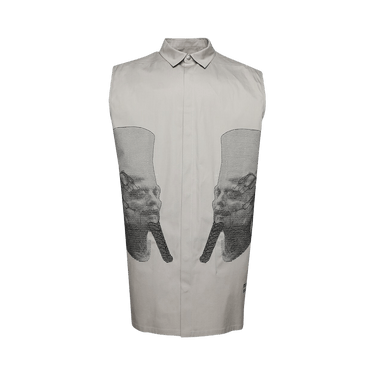 Rick Owens Ron Jumbo Outershirt 'Pearl/Black'