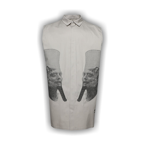 Rick Owens Ron Jumbo Outershirt 'Pearl/Black'