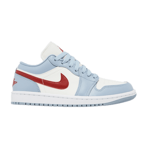 Wmns Air Jordan 1 Low 'Blue Whisper Dune Red'