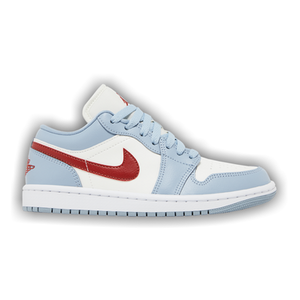 Wmns Air Jordan 1 Low 'Blue Whisper Dune Red'