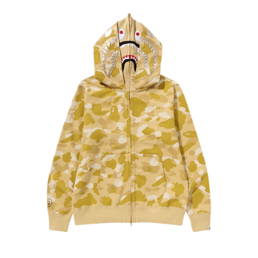 BAPE Color Camo Double Shark Full Zip Hoodie 'Yellow'