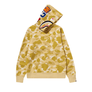 BAPE Color Camo Shark Pullover Hoodie 'Yellow'