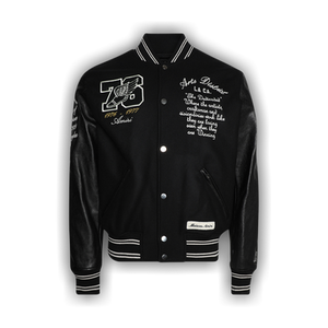 Amiri Oversized Eagle Varsity Jacket 'Black'