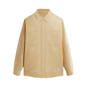 Kith Raw Hem Denim Apollo Shirt 'Blonde'