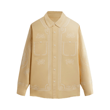 Kith Raw Hem Denim Apollo Shirt 'Blonde'