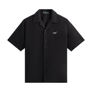 Kith Thompson Camp Collar Shirt 'Black'