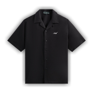 Kith Thompson Camp Collar Shirt 'Black'